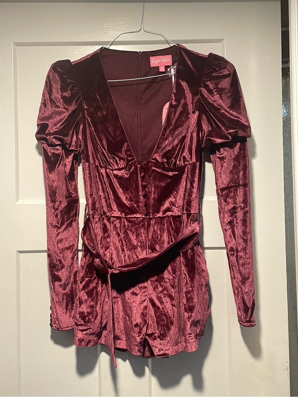 Dollskill NWT Burgundy Romper
